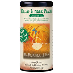 The Republic of Tea front packaging showing 50-count box and branding for convenience