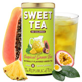 The Republic of Tea front packaging showing eight quart-sized pouches for easy pitcher brewing
