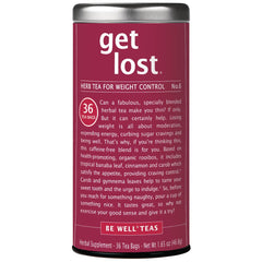 The Republic of Tea Get Lost No.6 tin front view showing product branding and size