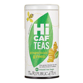 The Republic of Tea front packaging showing HiCAF Ginger Mint for easy selection