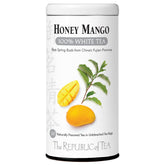 The Republic of Tea honey mango front packaging showing 50-count box and benefits