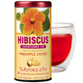 The Republic of Tea front packaging showing 36-count box and vibrant design, invites refreshing flavor