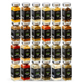 The Spice Lab front packaging of 24 jars showing organized pantry appeal