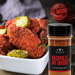 The Spice Lab Nashville Hot Chicken rub on chicken on grill adds spicy-sweet benefit