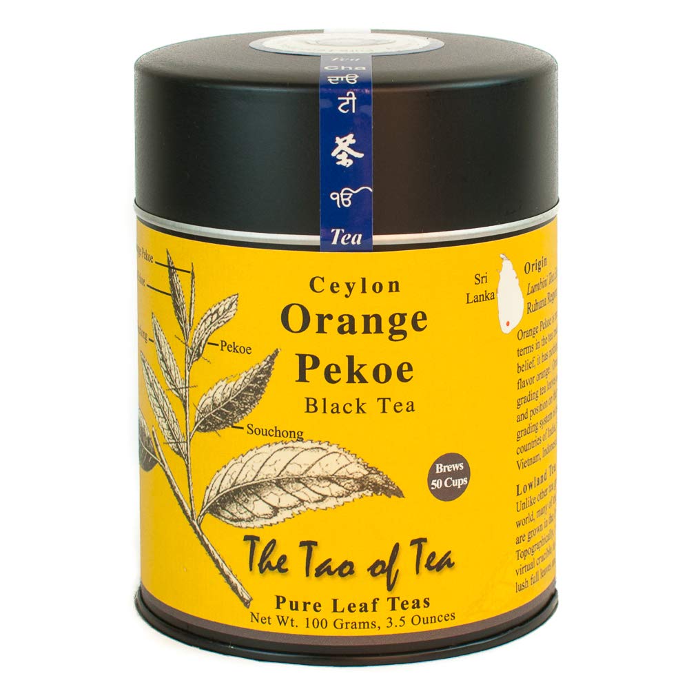 The Tao of Tea front packaging showing 3.5 oz and origin details for easy identification