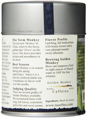 Brewed cup of The Tao of Tea Golden Monkey showing color and rich aroma benefit