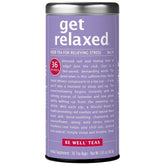 The Republic of Tea front box showing Get Relaxed No. 14 — calming evening blend