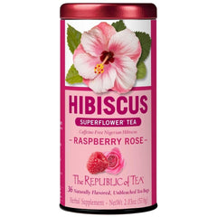 The Republic of Tea front packaging showing 36-count box and vibrant design for quick identification and convenience