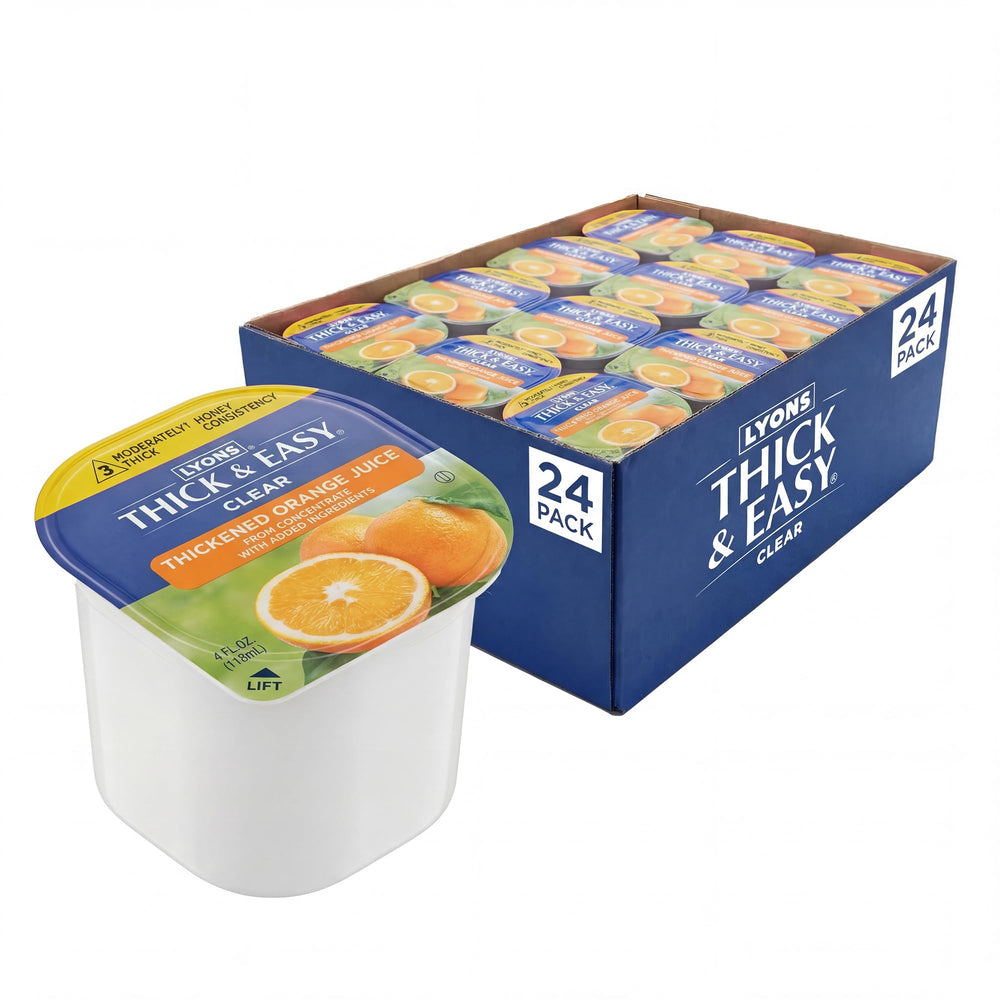 Thick & Easy front packaging showing 24-pack and product benefit convenience