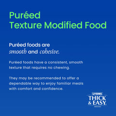 Thick & Easy spoonful served to demonstrate easy-to-swallow portion