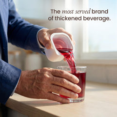 Thick & Easy sealed 4 fl oz cup top view highlighting tamper-evident seal for hygienic serving