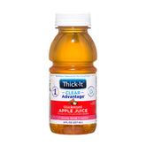 Thick-It bottle front packaging showing apple juice and 8 oz size for convenience