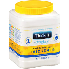 Thick-It powder texture close-up demonstrating fine granules for fast mixing