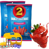 Think Candy front packaging showing two 5oz bags and resealable pouch, convenient storage