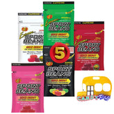 Think Candy front view of 1 oz energy bean bag showing bold flavor and portable convenience
