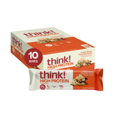 think! front packaging showing peanut butter chocolate chunk and benefits