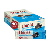 think! front packaging showing 10-count box and product branding benefit convenience