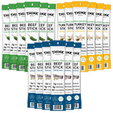 Think Jerky front packaging showing variety pack and benefits