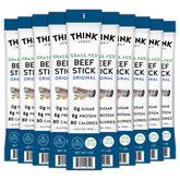 Think Jerky front packaging showing 10-pack and clean-ingredient claims
