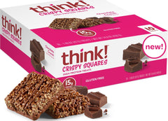 thinkThin front packaging showing 15g protein and 10-pack convenience