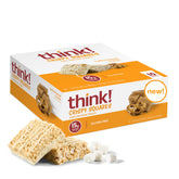 thinkThin front box of Toffee Pretzel Crunch showing packaging and convenience