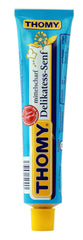 Thomy medium mustard front packaging showing tube and clear label for easy use