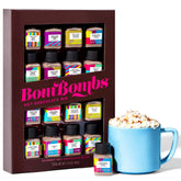 Thoughtfully BomBombs front packaging showing set of 16 mini bottles for gifting