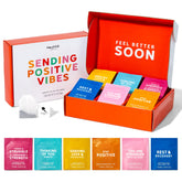 Thoughtfully box front view showing positive vibes design and gift-ready appeal