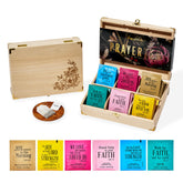 Thoughtfully wooden box front view showing elegant gift-ready presentation and quality