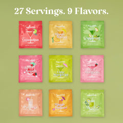 Thoughtfully single-serve packets spread showing easy portioning and convenience