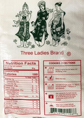 Three Ladies rice grains close-up texture highlighting uniform long-grain quality