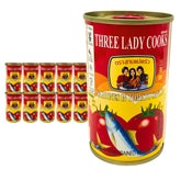 Three Lady Cooks front can showing label and convenient ready-to-eat benefit