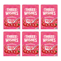Three Wishes front box showing strawberry cereal and branding for clear choice