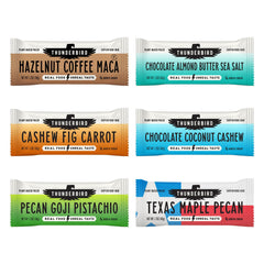Thunderbird Real Food Bars front packaging showing variety and paleo benefits