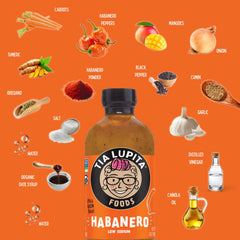 Tia Lupita sauce pouring to reveal thick texture and smoky-sweet appearance