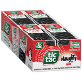 Tic Tac front packaging shows sour cherry holiday design and easy gifting