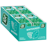 Tic Tac front packaging showing wintergreen mints and portability benefit