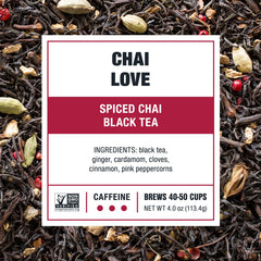 Tiesta Tea spices beside leaves showing cardamom, ginger and pink peppercorn benefits