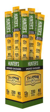 Tillamook Country Smoker front packaging showing 24-count caddy and brand benefits