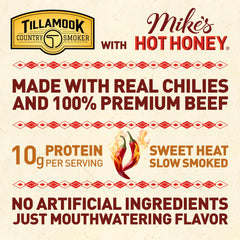 Tillamook Country Smoker close-up of jerky texture highlighting real hardwood smoke