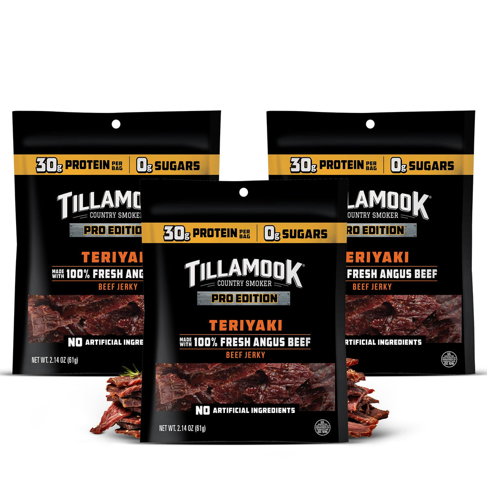 Tillamook Country Smoker front packaging showing protein-forward benefits