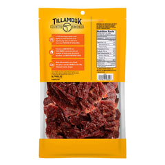 Tillamook Country Smoker close-up of jerky texture highlighting smoky caramelization