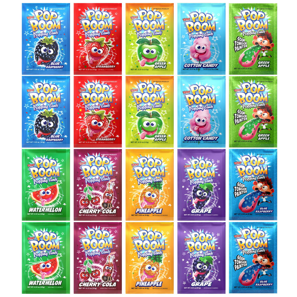 TILTAY POP BOOM front packaging showing variety pack, great for gifting