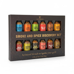 Tilz front view of 12 spice set showing organized gift-ready presentation and convenience