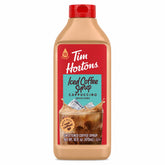 Tim Hortons front bottle view showing label and easy-squeeze design for convenience
