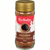 Tim Hortons front jar showing branding and convenient instant format benefits