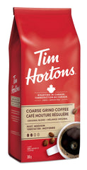 Tim Hortons front bag view showing label and medium-roast benefit