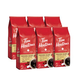 Tim Hortons front packaging showing brand and balanced medium roast benefit