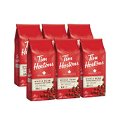 Tim Hortons front packaging showing brand and medium roast for reliable freshness