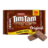 Tim Tam family pack front showing Arnott’s branding and size benefit